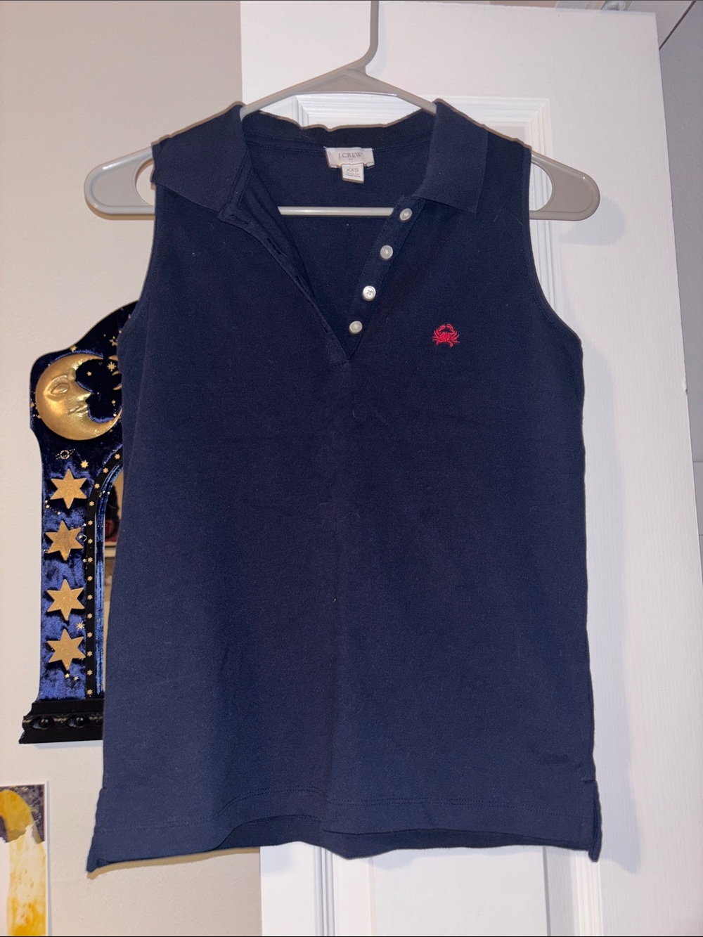 J crew Small Polo Tank Top in Blue Size XXSmall